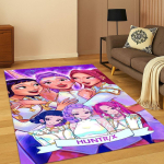 Kpop Demonas Medžiotojai Rumi Mira Zoey Muzika Animacinis Kilimas Kilimas Miegamojo Svetainės Sofos Namų Dekoras, Neslystantis Grindų Kilimėlis Dovana 80x120cm