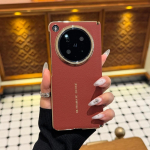 OPPO Find N6 dėklas Naujas prabangus PU odos dengtas apsauginis galinis dangtelis OPPO FIND N6 N 6 telefono korpusui OPPO Find N6 raudona