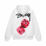Unisex laisvas džemperis su drąsiu grafiniu raidės atspaudu ant nugaros Streetwear medvilninis džemperis vyrams moterims Medium white