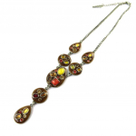 Les Tr&eacute;sors De Lily [F5985] - Collier Cr&eacute;ateur 'M&eacute;lusine' Marron
