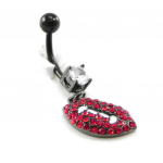 Les Tr&eacute;sors De Lily [I9126] - Body Piercing 'Vampire' rouge blanc raudona