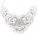 Les Tr&eacute;sors De Lily [J8537] - Collier cr&eacute;ateur 'Carmen' blanc balta