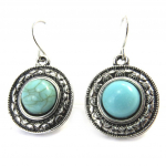 Les Tr&eacute;sors De Lily [M5646] - Boucles Cr&eacute;ateur 'Kilimanjaro' turquoise