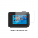 Grūdinto stiklo ekrano apsauga, skirta GoPro Hero 8 Juoda objektyvo apsauginė plėvelė, skirta Gopro8 Go pro 8 fotoaparato priedams screen glass