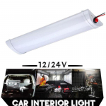 12/24V automobilio vidaus stogo 72 LED lubų kupolinis lengvasis sunkvežimis kemperis skaitymo lempa 12V