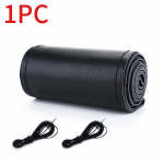 38 cm vir&scaron;utinis natūralios odos vairo dangtelis, orui pralaidus dizainas / automatinis vairo pynimo dėklas, tinkamas automobiliui No holes juoda