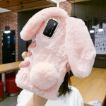 Animacinis filmas Mielas pūkuotas triu&scaron;io silikoninis dėklas, skirtas Redmi 10 9 9A 9T 9C 8 8A 7 7A Note 10 9pro 8 pro 8T/xiaomi 11T pro 10T poco X3nfc F3 M3/iphone/Samsung Redmi Note 8 Pro rožinė
