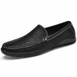 Natūralios odos avalynė Vyri&scaron;ki batai Patogūs laisvalaikio batai Vyri&scaron;ki plok&scaron;čiapadžiai Mokasinai Vyri&scaron;ka avalynė