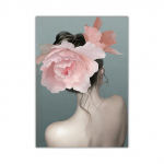 &Scaron;iaurės &scaron;alių &scaron;iuolaikinės mergaičių gėlės angelo sparnai galvos apdangalai mergaitei abstrakčios nuotraukos, drobės, tapyba, siena, meno spaudinys, plakatas, miegamojo apdaila 21X30cm No Frame