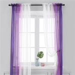 Gradiento tiulio užuolaidos gyvenamajam miegamajam Organza Voile užuolaidos langų apdirbimo plok&scaron;tėms užuolaidos 1vnt W132xL160cm 1pc