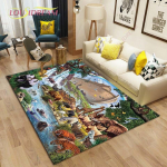 Gyvūnų pasaulis Kilimai svetainei Miegamajame Didelis kilimas Vaikams Žaidimas Vieta Kilimėliai Vaikų Kambarys Žaidimas Grindų Kilimėliai 160cm x 230cm