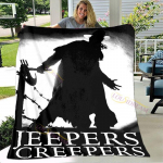 Jeepers Creepers Karali&scaron;ko dydžio antklodė Super mink&scaron;ta flanelinė antklodė Mėtomos antklodės Namų dekoras Namas Biuras Lengva Sofa Naktinis miegas 75x90cm