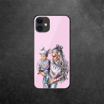 Mother Baby Mom grūdinto stiklo telefono dėklas, skirtas iPhone Samsung Galaxy OnePlus Oppo Xiaomi Redmi Note SA 7 8 9 10 11 12 13 14 20 21 22 53 Pro Max Ultra iPhone 6 or 6S