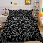 kemila Juoda kupranugario spalvos Dream 3D antklodės užvalkalas ir pagalvės užvalkalas dvigulei lovai Skaitmeninė spauda patalynė DE 135x200cm