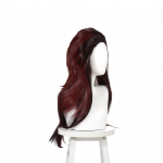 Anime 60cm Demon Slayer: Kimetsu No Yaiba Tanjiro Kamado Chestnut Brown kar&scaron;čiui atsparus plaukų Peluca Anime Cosplay kostiumo perukas 60CM ruda