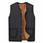 Vest Plus Velvet stora &scaron;ilta liemenė be rankovių liemenė XXXL XL juoda