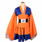 Anime Naruto Shippuden Uzumaki Naruto Akatsuki Kakashi Sasuke Lolita Kimono Suknelė Anime Cosplay Kostiumų Vakarėlis Vienodas drabužių kostiumas L