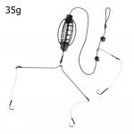 Masalo narvas Inline Method Feeder narvas Karpių žvejybos žūklės reikmenų rinkinys 35g