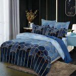 Madingas &scaron;lifuotas mink&scaron;tas, stilingas medvilnės poliesterio patalynės komplektas Antklodės užvalkalas + pagalvės užvalkalas 2/3 vnt. 200*230(3 pcs）