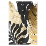 &Scaron;iaurės &scaron;alių augalai Auksinių lapų drobės tapyba Botanikos plakatai ir spausdintos abstrakčios sienų dailės nuotraukos gyvenamajam kambariui modernus dekoras 20x30cm