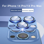 Aifone 14 ProMax viso objektyvo metalinis žiedo apsauginis stiklas, skirtas iPhone 14 Pro Max fotoaparato objektyvo apsaugai iPhone14 Plus 14 ProMax dėklas