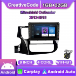 8 colių Android automobilio radijo daugialypės terpės vaizdo grotuvas, skirtas Mitsubishi Outlander 2012-2018 su mygtuko rankenėle Carplay WiFi BT 2 Din 2+32GB