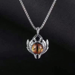 RUI RUI YU Fashion Devil Eye Moonstone nerūdijančio plieno karoliai Punk hiphopo karoliai vyrams nerūdijančio plieno papuo&scaron;alai Helovino vakarėlio dovana 1 PCS