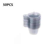 50 vnt. 40 ml plastikinių vienkartinių puodelių dozatorius, silikoninės dervos formų rinkinys, skirtas &bdquo;pasidaryk pats&ldquo; epoksidinės dervos papuo&scaron;alų kūrimo įrankiai, priedai