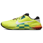 Nike Metcon 7 AMP Volt Bright Spruce Patikrintos vyri&scaron;kos sportbačiai Geltonos Juodos Baltos DH3382-703 44