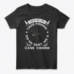 Cane Corso True Friend Dog Standartiniai unisex mar&scaron;kinėliai S