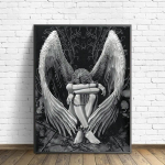 &bdquo;Pasidaryk pats&ldquo; deimantų tapyba &bdquo;Flen Angel Cross Sitch&ldquo; rinkinys &bdquo;Mosaic Art&ldquo; &bdquo;Deimantinis paveikslas&ldquo; viso apskritimo / kvadratinio deimantų namų dekoravimas Round 20x30cm