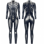 Punk Gothic Jumpsuit Catsuit Sexy Women Cosplay kostiumai Helovinas Bodysuit S