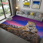 Leopard Tiger Lion Cat neslystantys kilimėliai Dideli kilimėliai svetainei Patogūs kilimai Mink&scaron;ti grindų kilimėliai miegamajam 100x150cm
