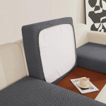 Žakardinės sofos pagalvėlių užvalkalai Elastingas sofos sėdynės užvalkalas Svetainei Sofos užvalkalai su langučiais Fotelio sėdynės užvalkalas Namai Vie&scaron;butis Normal Size (S)-1pc tamsiai pilka spalva