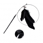 Kačių erzinimo žaislas Patrauklus naminis kačiukas Auk&scaron;to at&scaron;okimo interaktyvus žaislas, skirtas naudoti kasdien juoda