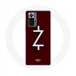 Coque pour Xiaomi Redmi Note 10 Pro Ozark Saison 4 Logo Z Blanc Fond Rouge