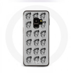 Coque Samsung Galaxy S9 Statue fond gris