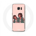 Coque pour Samsung Galaxy S6 Edge Squid game Ji Yeong No 240 AND Kang Sae Byeok No 067