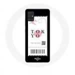 Coque pour Samsung Galaxy A71 Billet d'avion Tokyo Japon