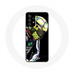 Coque pour Samsung Galaxy A13 4G / A13 4G Lite Valentino Rossi Num&eacute;ro 46 Pilote de vitesse moto