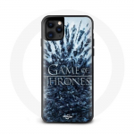 Coque pour Iphone 11 Pro Game of Thrones saison 8 Episode 1 Le Tr&ocirc;ne de Fer Personnages logo Gris