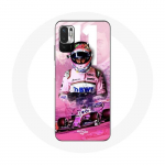 Coque pour Xiaomi Redmi Note 10T 5G Formule 1 Sergio P&eacute;rez Pilote de F1 Rose