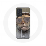 Coque pour Samsung Galaxy A13 5G Chat avec une capuche photo drole Animaux