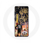 Coque pour Oppo A16 PSG Neymar et Mbapp&eacute; Joyeux no&euml;l
