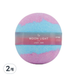Labs Bomb Bath Bomb Moonlight Bath Bomb Sweet Pea + Lavender Fragrance, 140g, 2 pieces