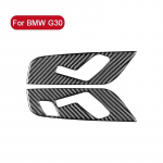 2 vnt. automobilio sėdynės reguliavimo rėmo dangtelio lipdukas, anglies pluo&scaron;to apdailos automobilio interjero aksesuarai, skirti BMW 5 serijai G30 2018- Front Seats