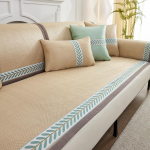 Argy Wormwood vėsinanti rotango sofos pagalvėlė vasarinė vasarinė ledinė &scaron;ilko vasarinė neslystanti pagalvėlė vienspalvė odinė sofos užvalkalo užvalkalas 60*60cm