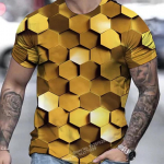 Harajuku Streetwear 3D spausdinimo mar&scaron;kinėliai Juokingi trumpomis rankovėmis, vyri&scaron;ki, moteri&scaron;ki, laisvalaikio hiphopo vir&scaron;utiniai drabužiai S