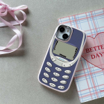 skirtas iPhone 13 14 15 Pro Max Samsung Galaxy A14 A15 A24 Xiaomi 13T Redmi 12C Soft Chubby telefono dėklas A46 Juokingas retro mygtuko dizaino TPU dangtelis Samsung A03 Core