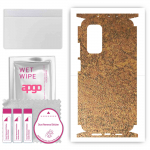 apgo Protective Skin Sticker for the back+sides compatible with Xiaomi Mi 10T 5G, Full Wrap Film, Foil, Vinyl - Pattern Rusty Copper